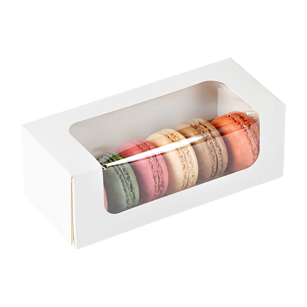 Cafe Vision 13 oz Rectangle White Paper Small Take Out Container - 6" x 2 1/2" x 2" - 200 count box