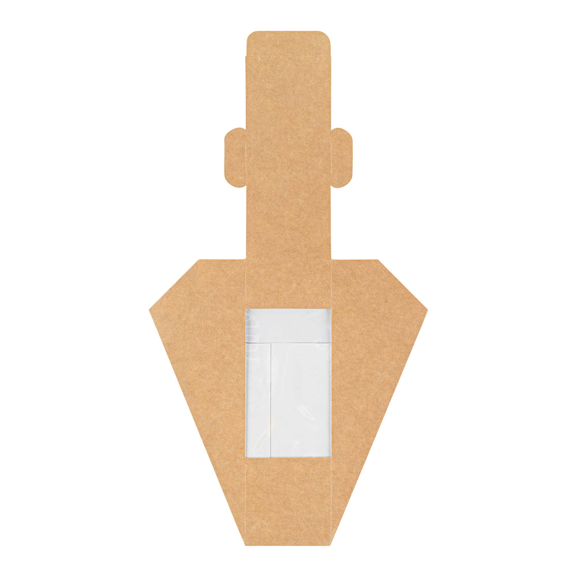 Cafe Vision Triangle Kraft Paper Small Sandwich Box - 4 3/4" x 4 3/4" x 2" - 200 count box