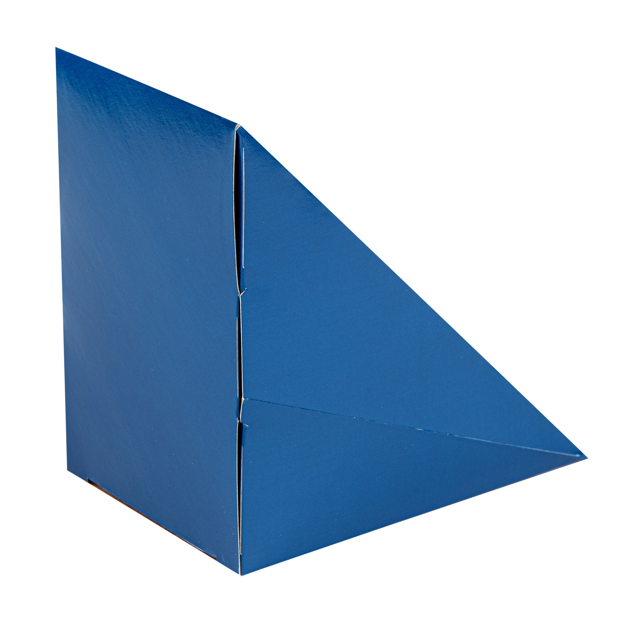 Cafe Vision Triangle Frenchie Paper Medium Sandwich Box - 4 3/4" x 4 3/4" x 2 3/4" - 25 count box