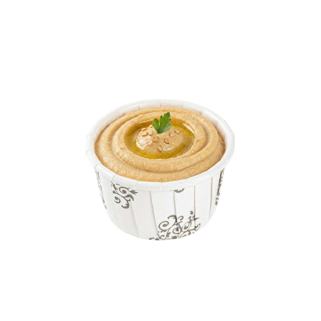 Panificio 1 oz Round Vintage Floral Paper Small Baking Cup - Pleated - 2" x 2" x 1 1/4" - 200 count box
