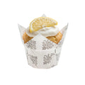 Panificio 1 oz Tulip Vintage Floral Paper Regular Baking Cup - 3" x 3" x 3 1/2" - 200 count box