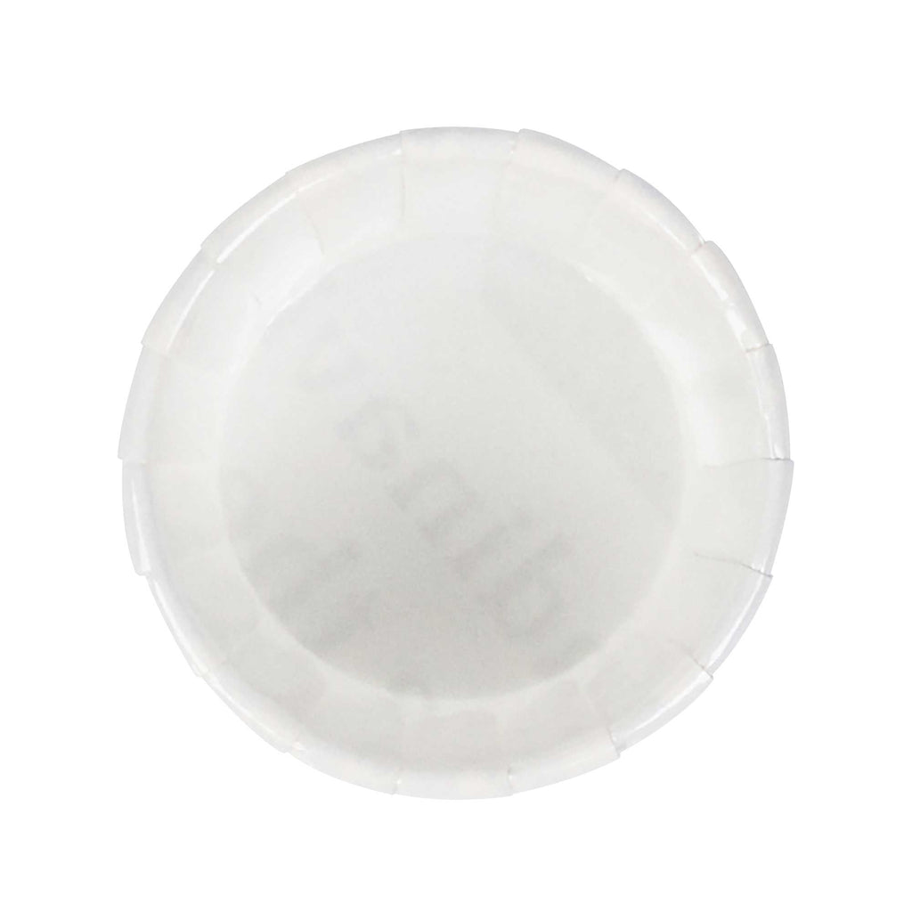 Panificio 1 oz Round Newsprint Paper Small Baking Cup - Pleated - 2" x 2" x 1 1/4" - 200 count box