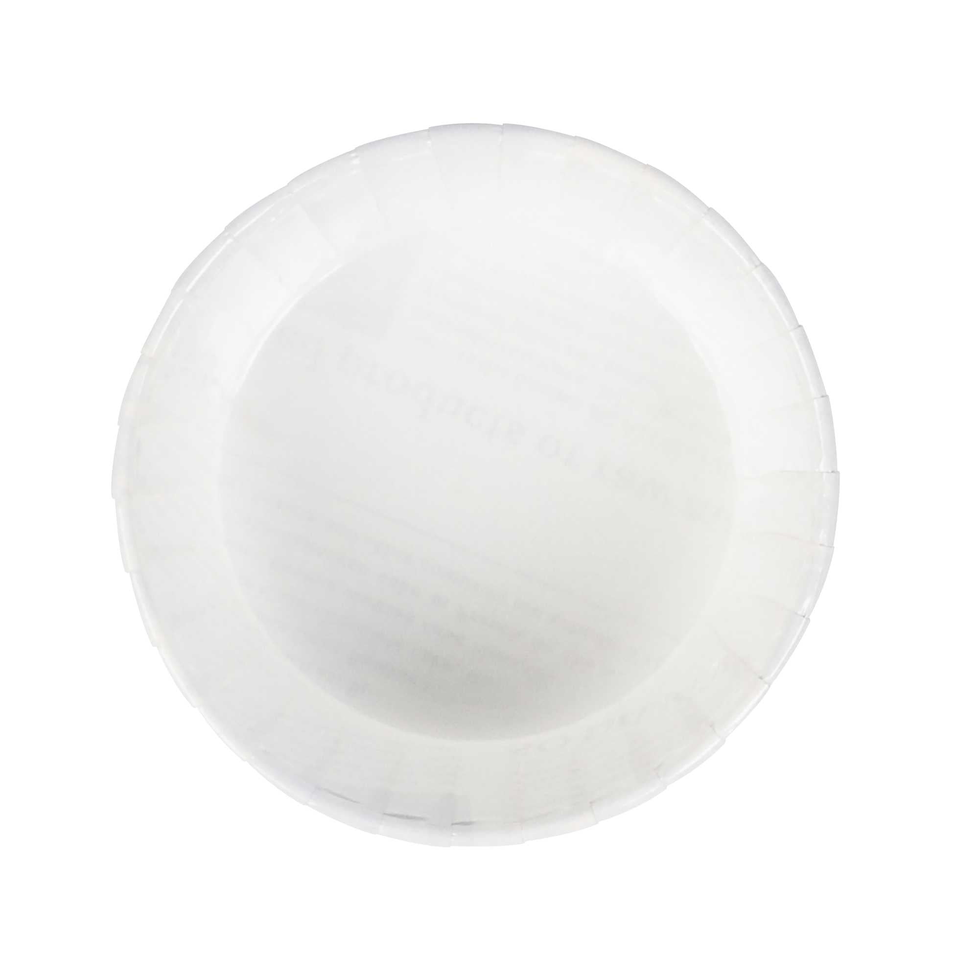 Panificio 5 oz Round Newsprint Paper Large Baking Cup - Pleated - 3 3/4" x 3 3/4" x 1 1/2" - 200 count box