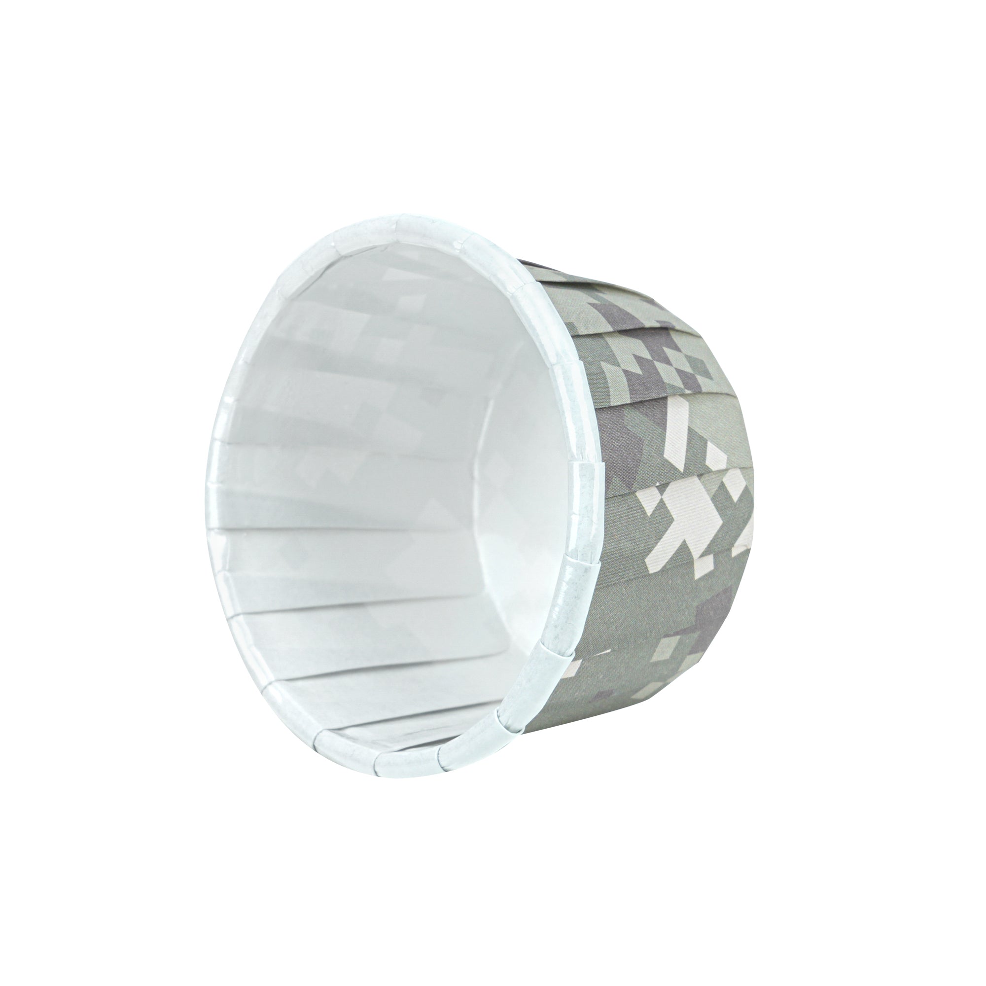 Panificio 1 oz Round Camouflage Paper Small Baking Cup - Pleated - 2" x 2" x 1 1/4" - 200 count box