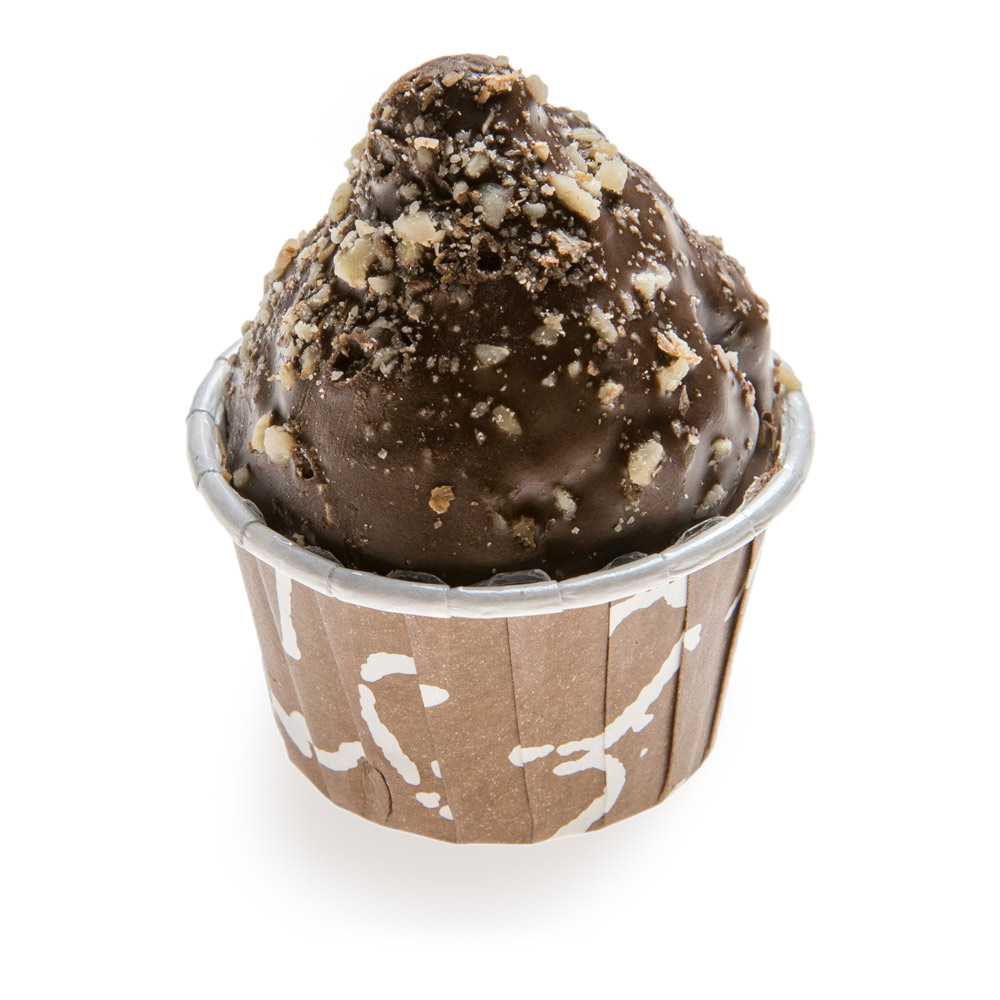 Panificio 2 oz Round Chocolate Wisp Paper Medium Baking Cup - Pleated - 2 1/4" x 2 1/4" x 1 1/2" - 200 count box