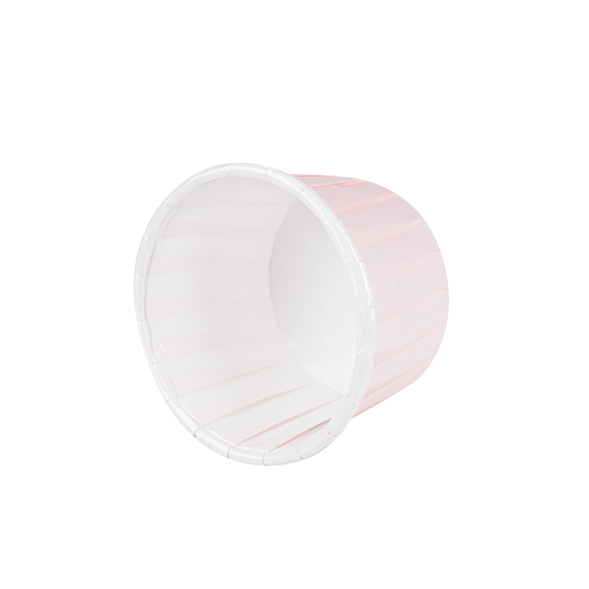 Panificio 2 oz Round Pink Paper Medium Baking Cup - Pleated - 2 1/4" x 2 1/4" x 1 1/2" - 200 count box