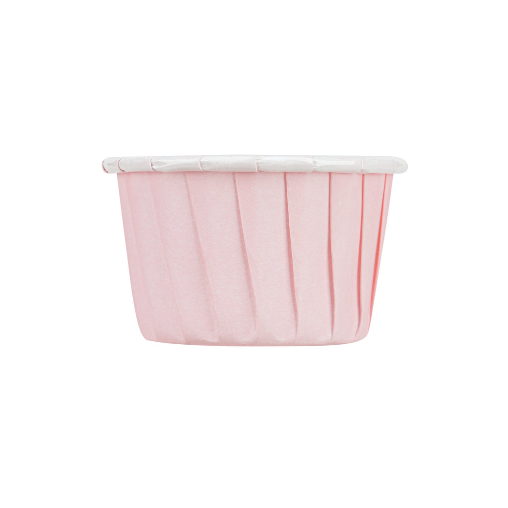 Panificio 2 oz Round Pink Paper Medium Baking Cup - Pleated - 2 1/4" x 2 1/4" x 1 1/2" - 200 count box