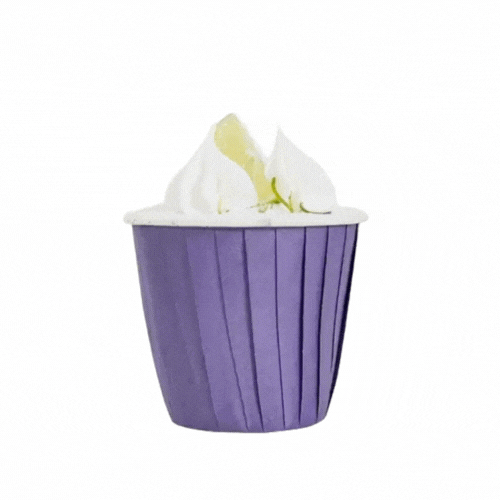Panificio 4 oz Round Purple Paper Tall Baking Cup - Pleated - 3" x 3" x 2 3/4" - 200 count box