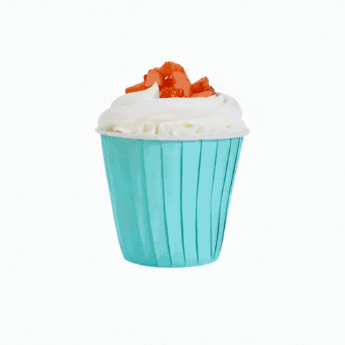 Panificio 4 oz Round Turquoise Paper Tall Baking Cup - Pleated - 3" x 3" x 2 3/4" - 200 count box