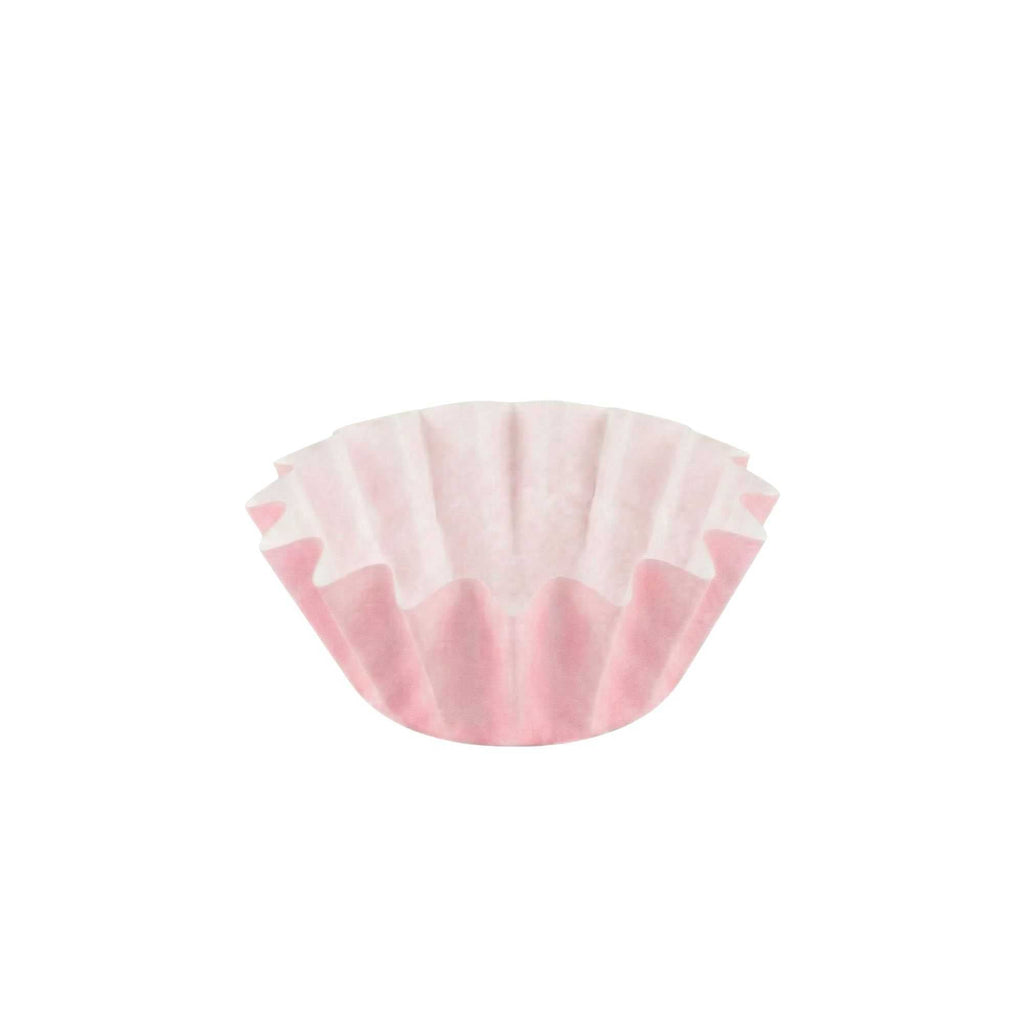 Panificio 0.4 oz Pink Floral Paper Mini Baking Cup - Flared - 2" x 2" x 1/2" - 200 count box