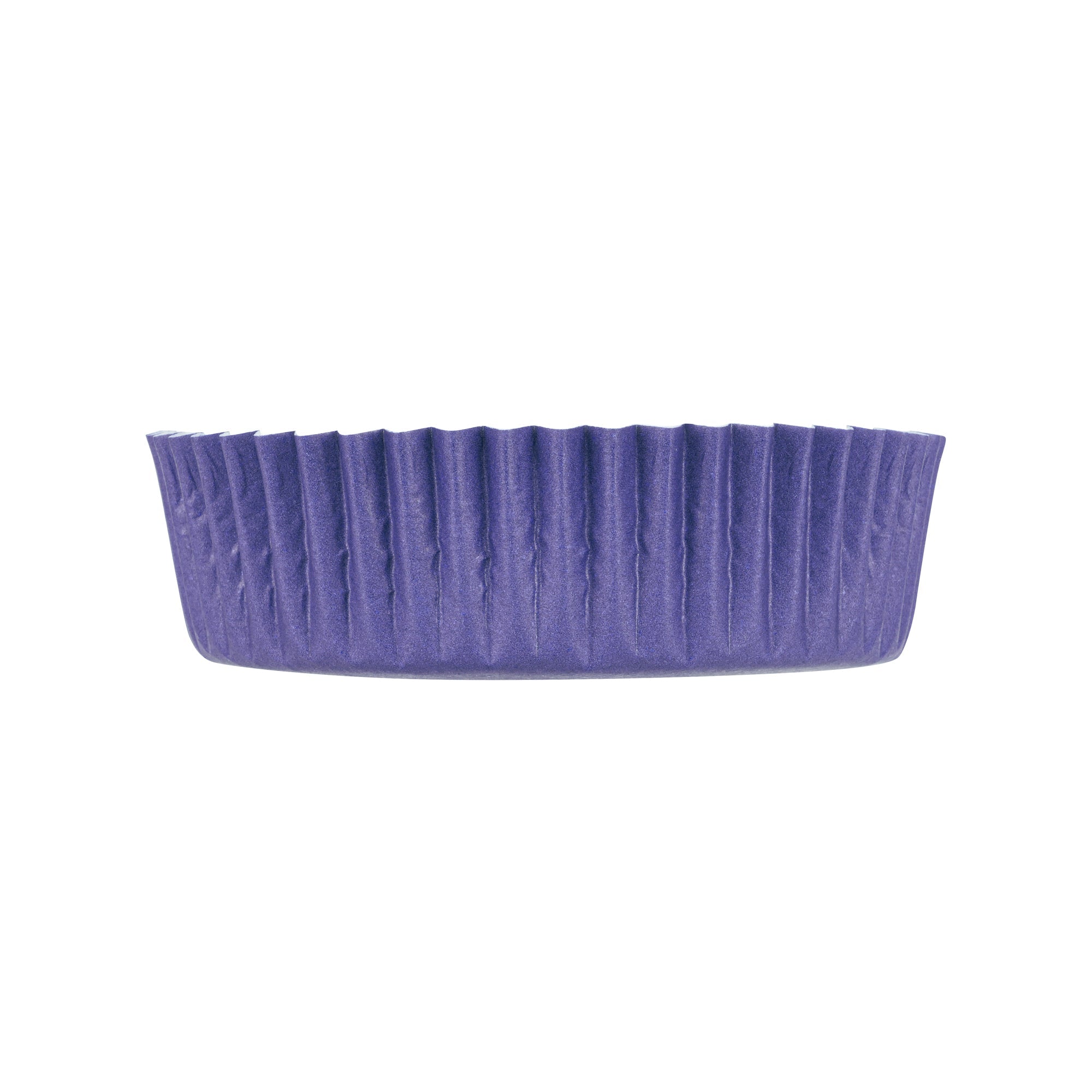 Panificio 4 oz Round Purple Paper Baking Cup - Ridged - 3 1/2" x 3 1/2" x 1" - 200 count box