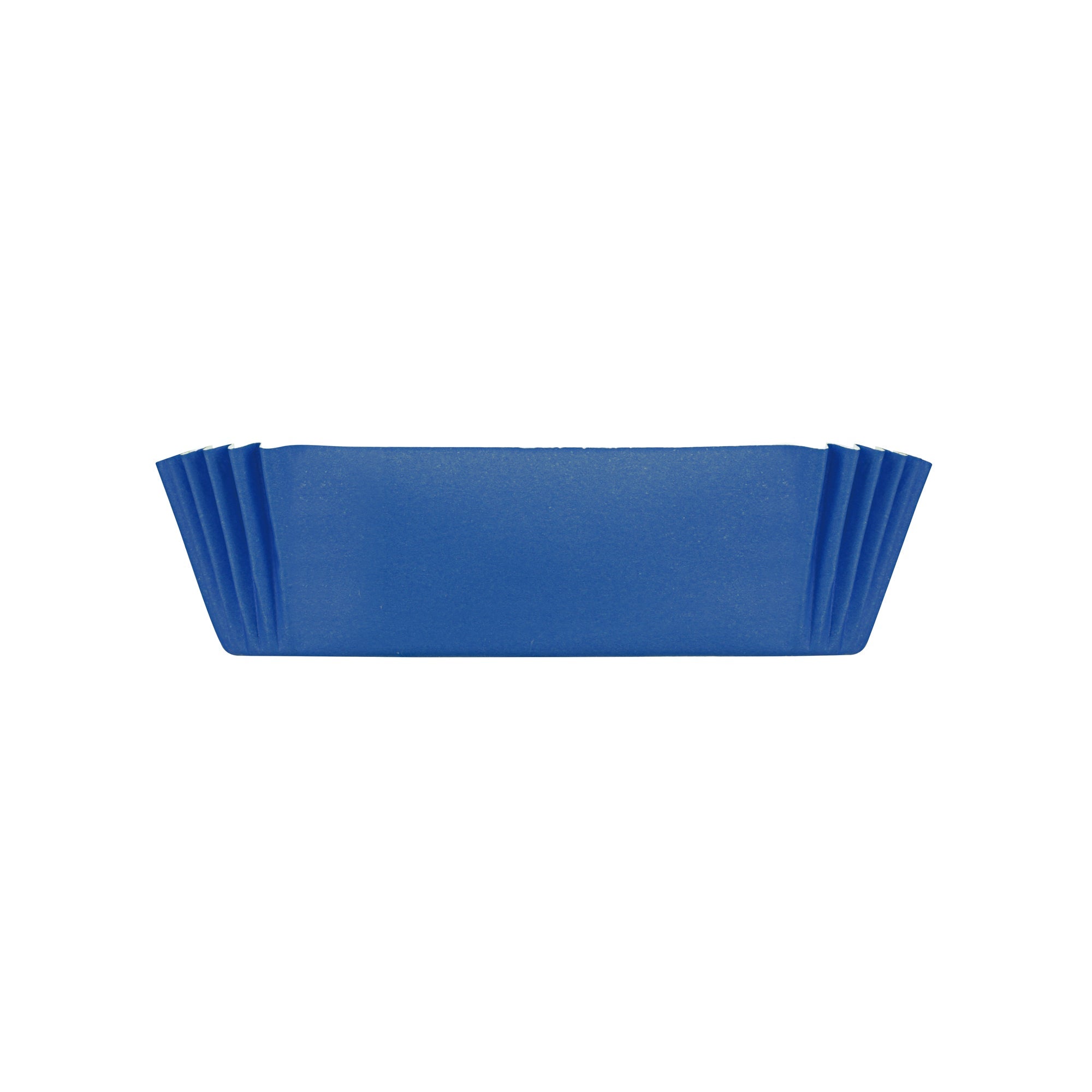 Panificio 5 oz Elliptical Midnight Blue Paper Large Baking Cup - Ridged - 4 1/2" x 2 1/2" x 1 1/4" - 200 count box
