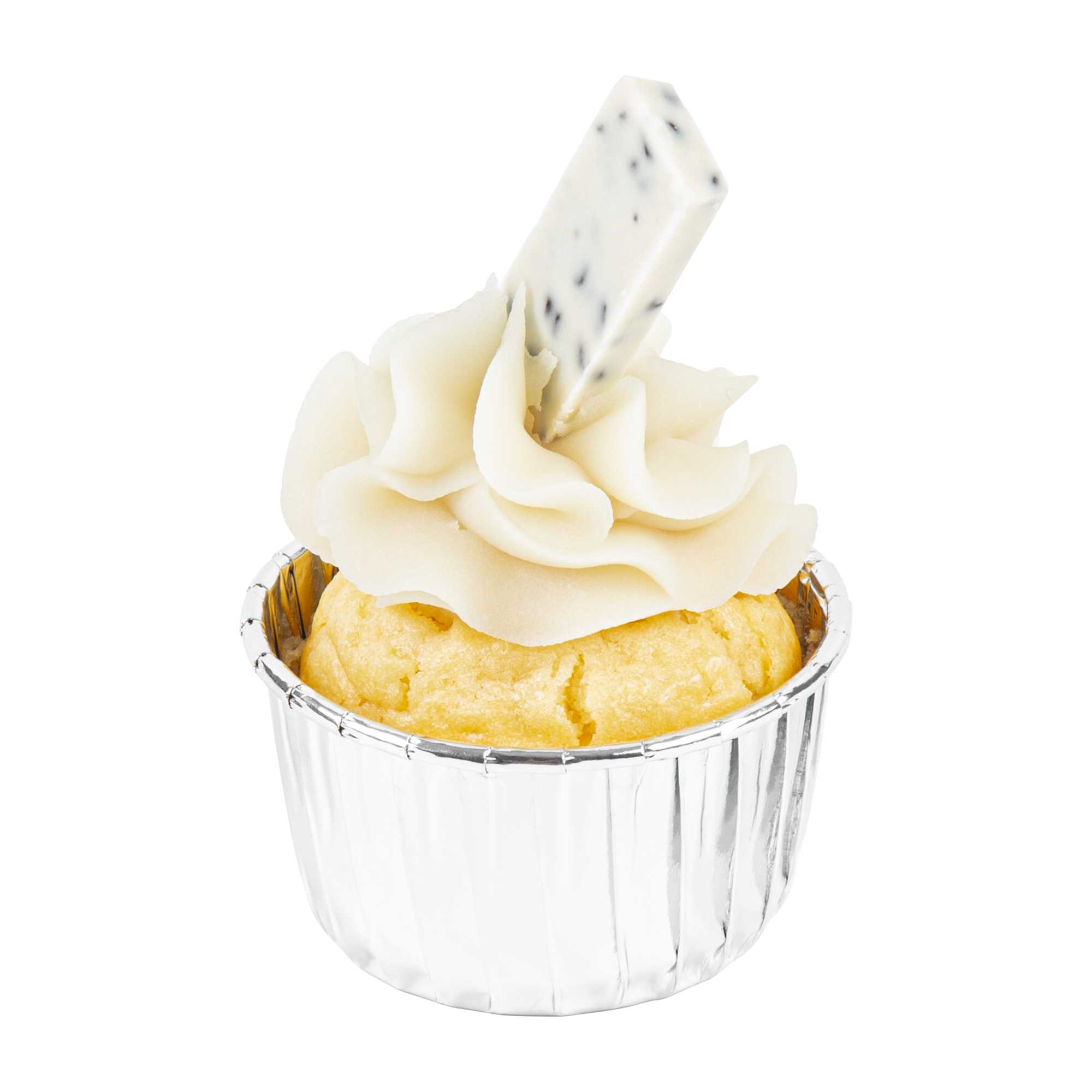 Panificio 3 oz Round Metallic Silver Paper Small Baking Cup - Pleated - 2 1/2" x 2 1/2" x 1 1/2" - 200 count box