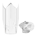 Panificio 4 oz Tulip Metallic Silver Paper Regular Baking Cup - 2 1/4" x 2 1/4" x 1 1/2" - 200 count box