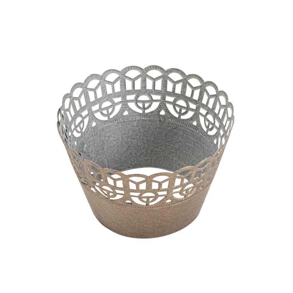 Bellissimo Round Cocoa Brown Paper Cupcake Wrap - 2 1/4" x 2 1/4" x 2" - 200 count box