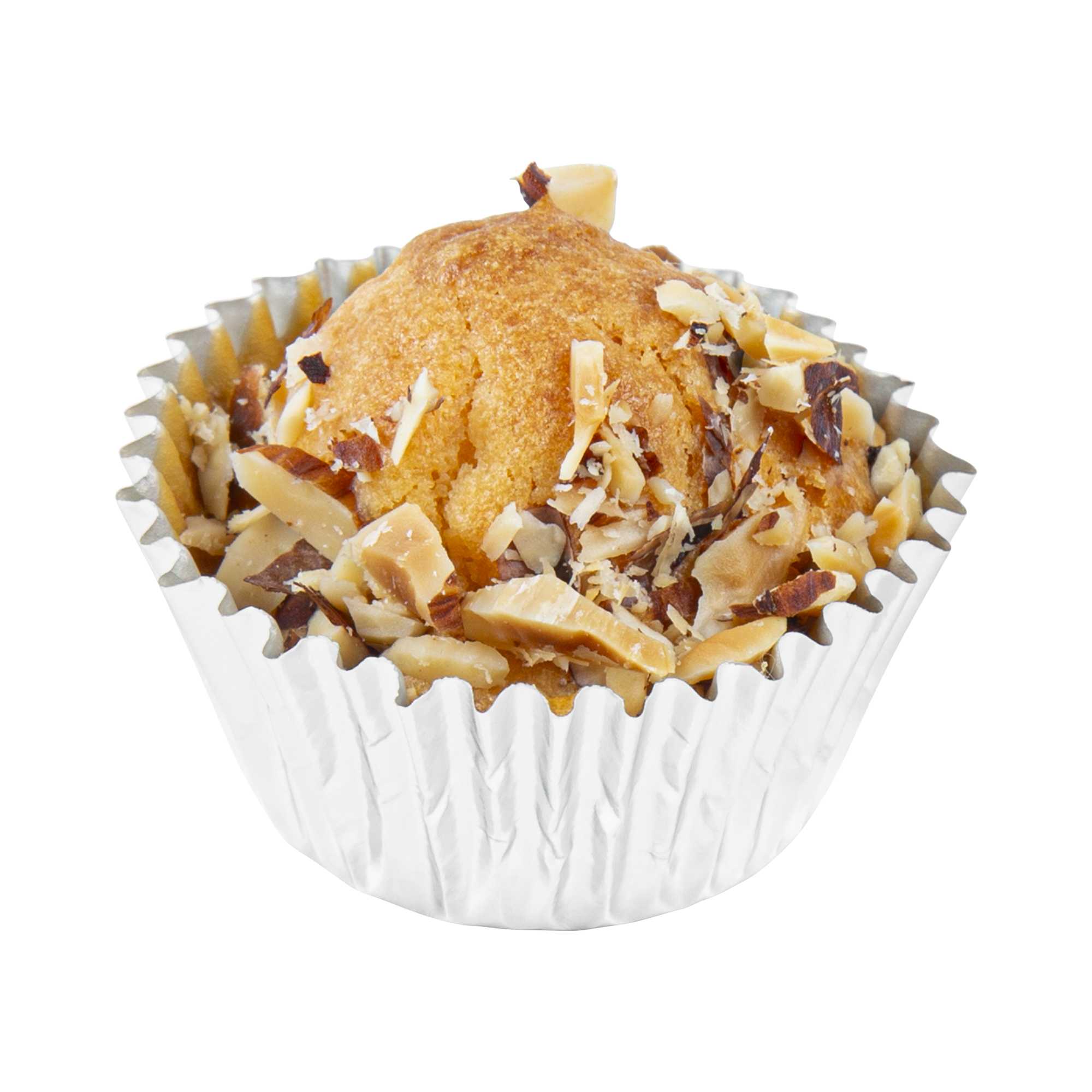 Panificio 0.4 oz Round Metallic Silver Paper Baking Cup - Foil-Coated - 1 1/4" x 1 1/4" x 3/4" - 200 count box