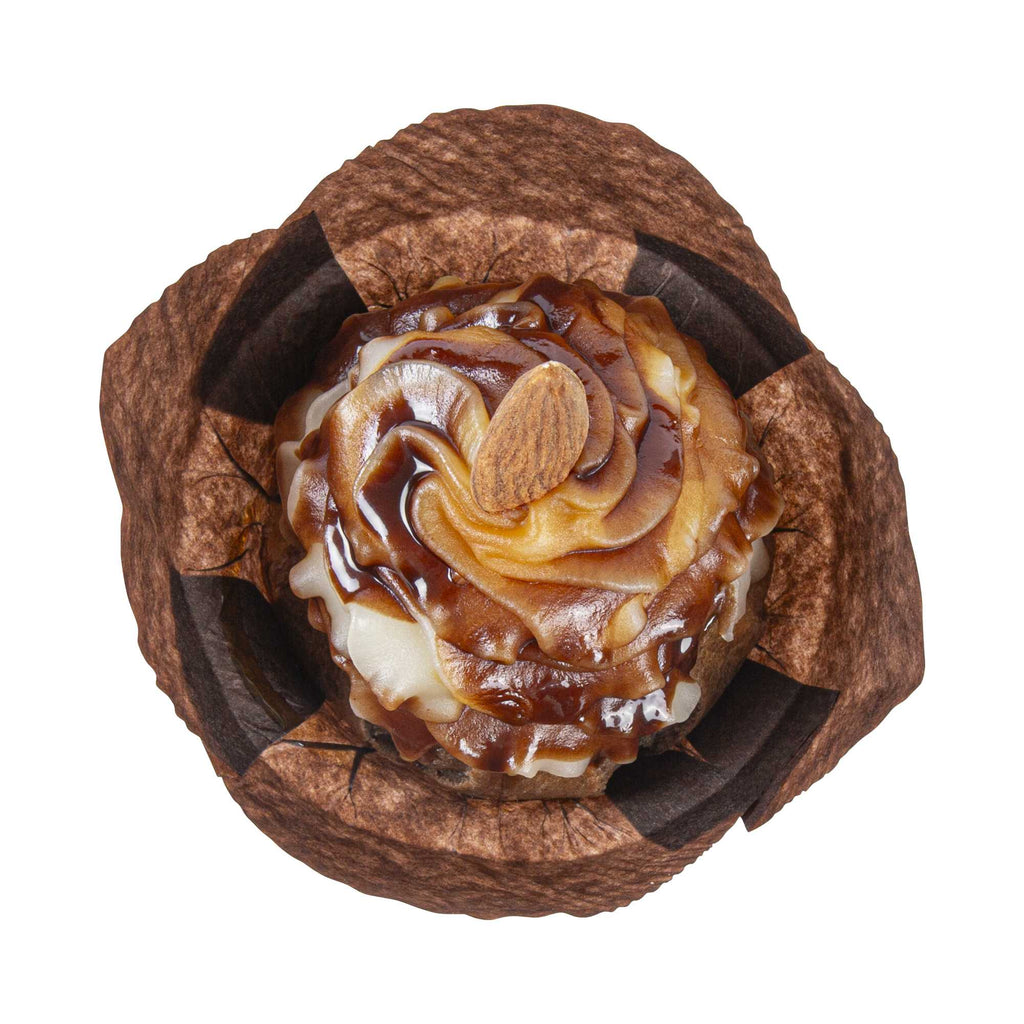 Panificio 6 oz Daffodil Brown Paper Baking Cup - Greaseproof - 3 1/4" x 3 1/4" x 3" - 200 count box
