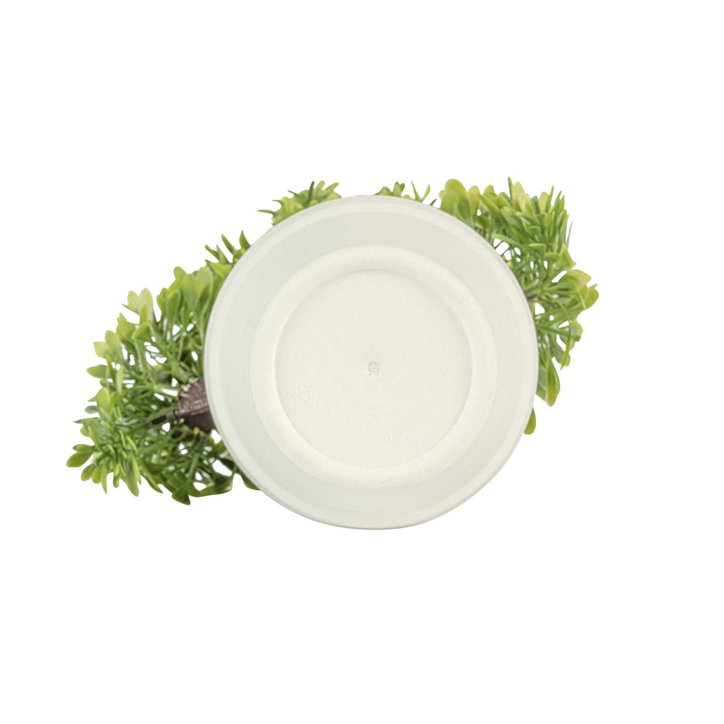 Fiore Round Green Plastic Petite Green Tree in Plastic Pot - 7" x 4" x 11" - 12 count box