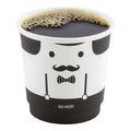 Restpresso 4 oz Monsieur Paper Coffee Cup - Double Wall - 2 1/2" x 2 1/2" x 2 1/4" - 25 count box