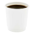 Restpresso 4 oz White Paper Coffee Cup - Double Wall - 2 1/2" x 2 1/2" x 2 1/4" - 25 count box