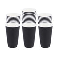 Restpresso 16 oz Black Paper Coffee Cup - Double Wall - 3 1/2" x 3 1/2" x 5 1/2" - 25 count box