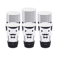 Restpresso 16 oz Monsieur Paper Coffee Cup - Double Wall - 3 1/2" x 3 1/2" x 5 1/2" - 25 count box