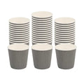 Restpresso 4 oz Gray Paper Coffee Cup - Ripple Wall - 2 1/2" x 2 1/2" x 2 1/4" - 500 count box