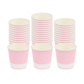 Restpresso 4 oz Light Pink Paper Coffee Cup - Ripple Wall - 2 1/2" x 2 1/2" x 2 1/4" - 25 count box