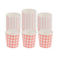 Restpresso 4 oz Picnic Print Paper Coffee Cup - Spiral Wall - 2 1/2" x 2 1/2" x 2 1/4" - 500 count box