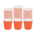 Restpresso 4 oz Tangerine Orange Paper Coffee Cup - Ripple Wall - 2 1/2" x 2 1/2" x 2 1/4" - 25 count box