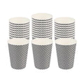 Restpresso 12 oz Houndstooth Paper Coffee Cup - Spiral Wall - 3 1/2" x 3 1/2" x 4 1/4" - 25 count box