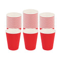 Restpresso 12 oz Red Paper Coffee Cup - Ripple Wall - 3 1/2" x 3 1/2" x 4 1/4" - 25 count box