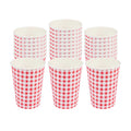 Restpresso 12 oz Picnic Print Paper Coffee Cup - Spiral Wall - 3 1/2" x 3 1/2" x 4 1/4" - 25 count box