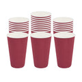 Restpresso 16 oz Crimson Paper Coffee Cup - Ripple Wall - 3 1/2" x 3 1/2" x 5 1/2" - 500 count box