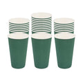 Restpresso 16 oz Forest Green Paper Coffee Cup - Ripple Wall - 3 1/2" x 3 1/2" x 5 1/2" - 500 count box