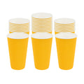 Restpresso 16 oz Yellow Paper Coffee Cup - Ripple Wall - 3 1/2" x 3 1/2" x 5 1/2" - 500 count box