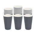 Restpresso 16 oz Gray Paper Coffee Cup - Ripple Wall - 3 1/2" x 3 1/2" x 5 1/2" - 25 count box