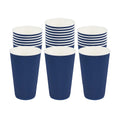 Restpresso 16 oz Midnight Blue Paper Coffee Cup - Ripple Wall - 3 1/2" x 3 1/2" x 5 1/2" - 25 count box