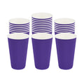 Restpresso 16 oz Royal Purple Paper Coffee Cup - Ripple Wall - 3 1/2" x 3 1/2" x 5 1/2" - 500 count box