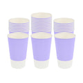 Restpresso 16 oz Light Purple Paper Coffee Cup - Ripple Wall - 3 1/2" x 3 1/2" x 5 1/2" - 25 count box