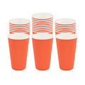 Restpresso 16 oz Tangerine Orange Paper Coffee Cup - Ripple Wall - 3 1/2" x 3 1/2" x 5 1/2" - 500 count box