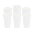 Restpresso 16 oz White Paper Coffee Cup - Ripple Wall - 3 1/2" x 3 1/2" x 5 1/2" - 25 count box