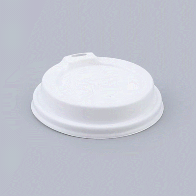 Restpresso White Plastic Coffee Cup Lid - Elevated Spout, Fits 8, 12, 16 and 20 oz - 500 count box