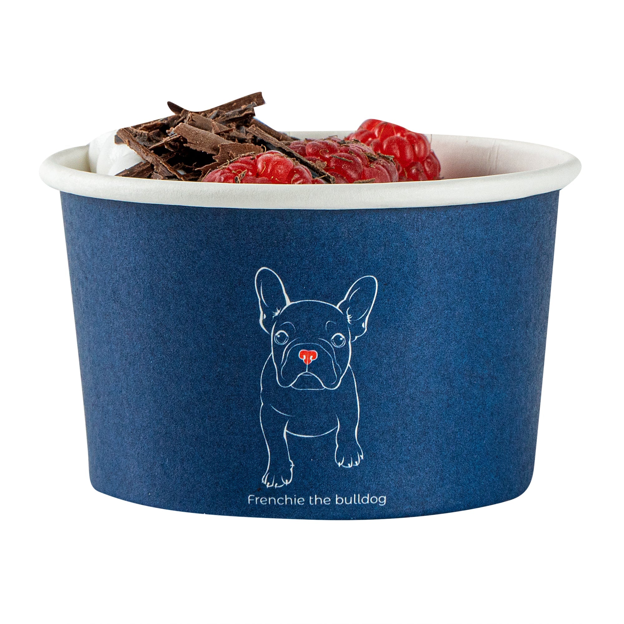 Coppetta 3 oz Round Frenchie Paper To Go Cup - 3" x 3" x 1 3/4" - 200 count box