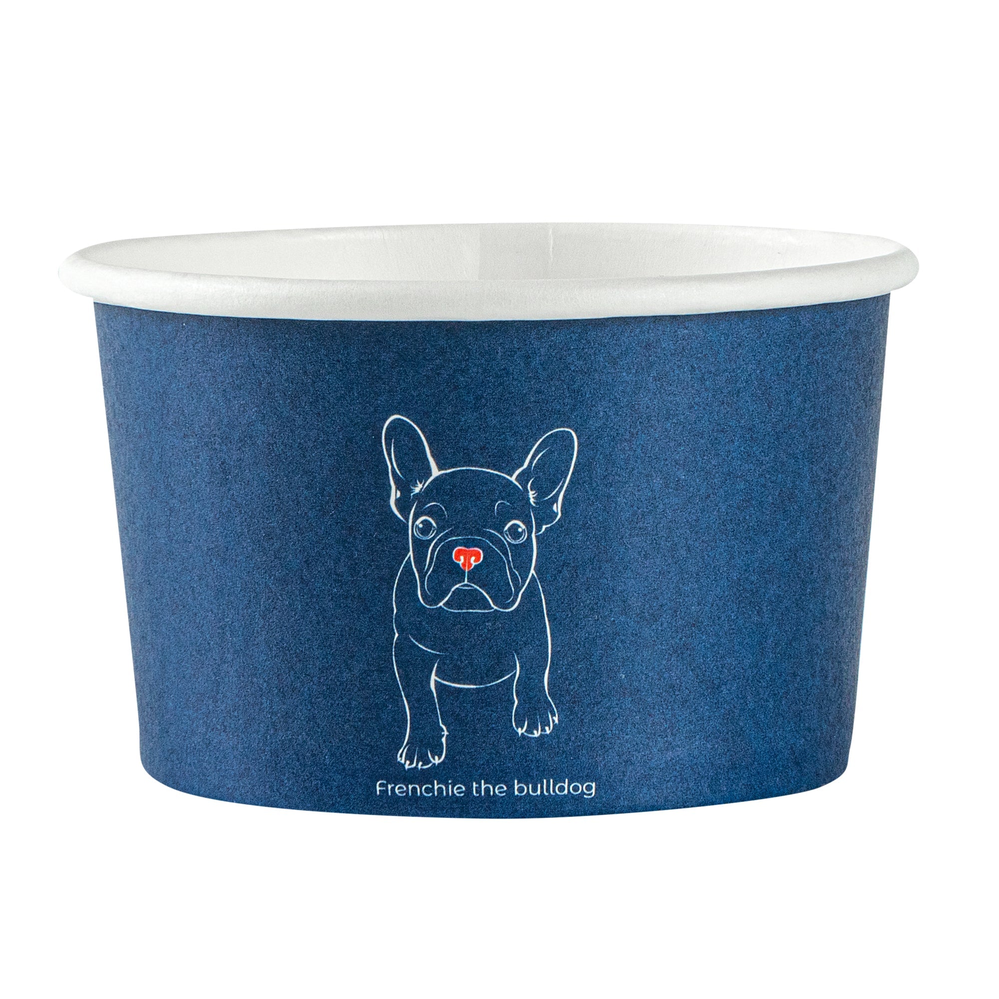 Coppetta 3 oz Round Frenchie Paper To Go Cup - 3" x 3" x 1 3/4" - 200 count box
