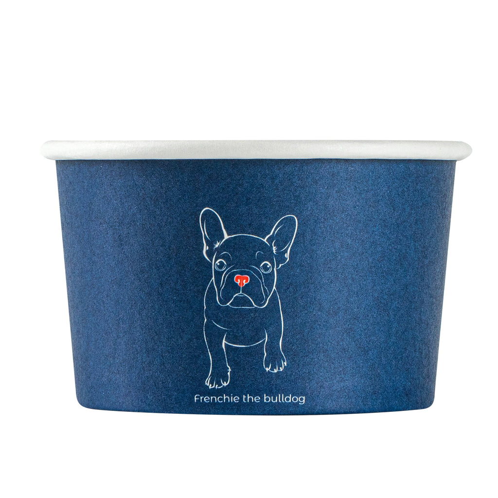 Coppetta 3 oz Round Frenchie Paper To Go Cup - 3" x 3" x 1 3/4" - 200 count box