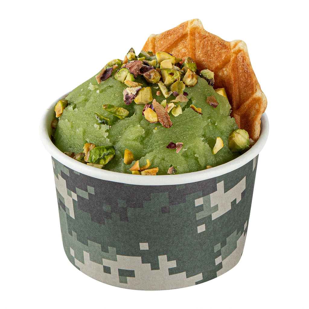 Coppetta 3 oz Round Camouflage Paper To Go Cup - 3" x 3" x 1 3/4" - 200 count box