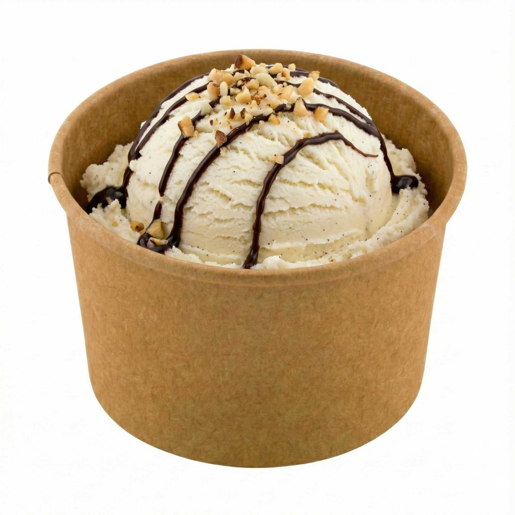Coppetta 3 oz Round Kraft Paper To Go Cup - 3" x 3" x 1 3/4" - 200 count box