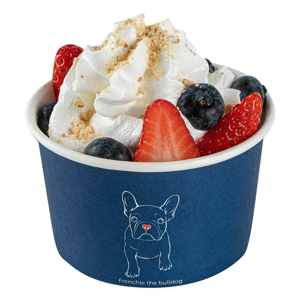 Coppetta 5 oz Round Frenchie Paper To Go Cup - 3 1/4" x 3 1/4" x 2" - 50 count box