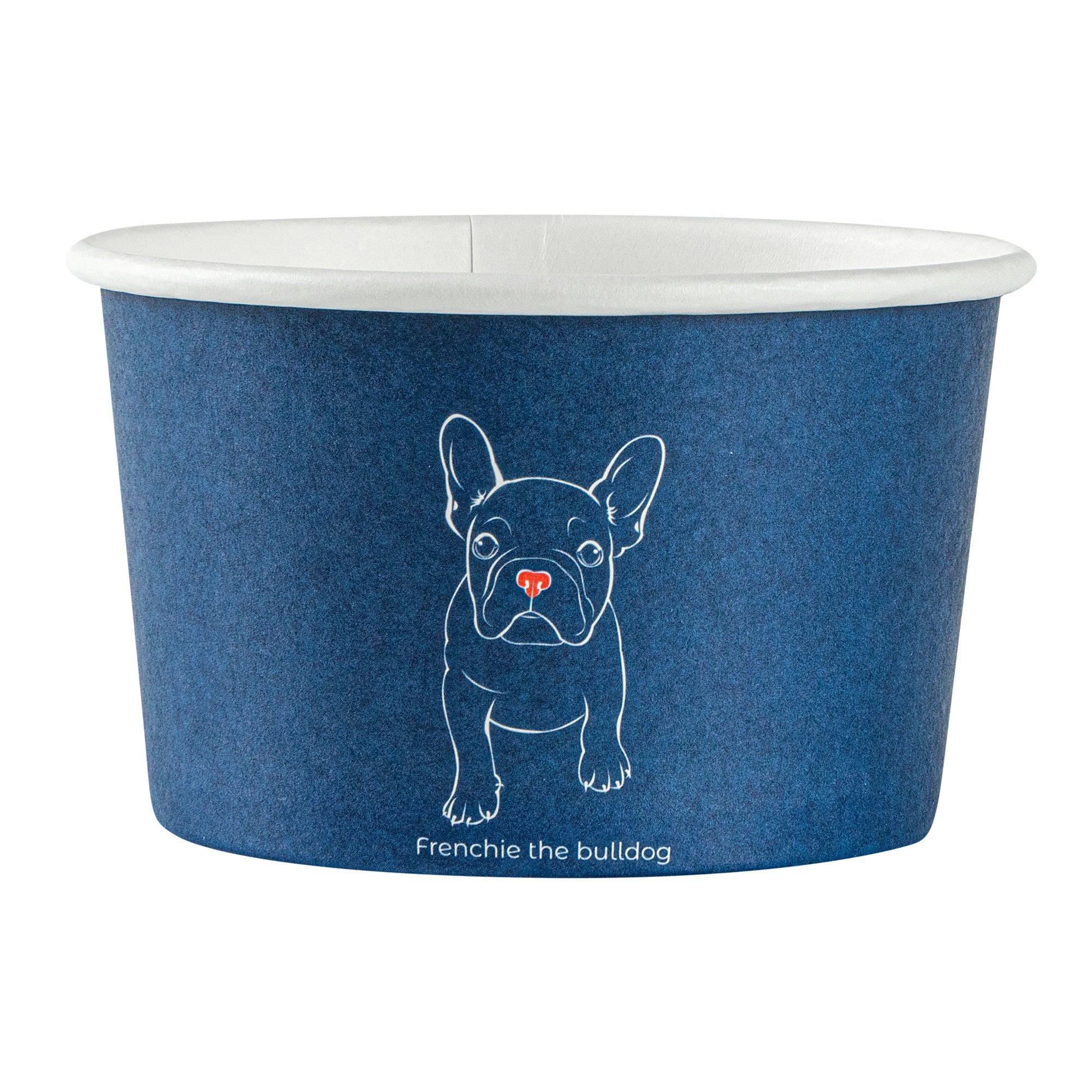 Coppetta 5 oz Round Frenchie Paper To Go Cup - 3 1/4" x 3 1/4" x 2" - 50 count box